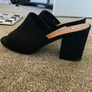 Black slide on heels from Ardene only wore once